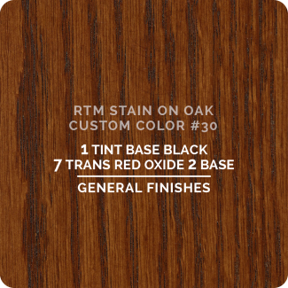 General Finishes RTM Wood Stain Custom Color Color - #30 (ON OAK)