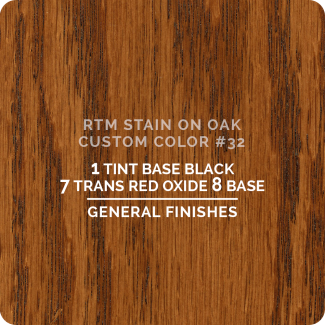 General Finishes RTM Wood Stain Custom Color Color - #32 (ON OAK)