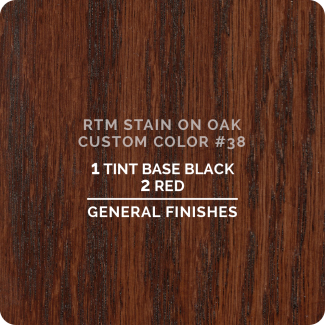 General Finishes RTM Wood Stain Custom Color Color - #38 (ON OAK)