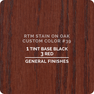 General Finishes RTM Wood Stain Custom Color Color - #39 (ON OAK)