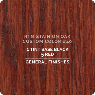 General Finishes RTM Wood Stain Custom Color Color - #40 (ON OAK)
