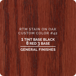 General Finishes RTM Wood Stain Custom Color Color - #42 (ON OAK)