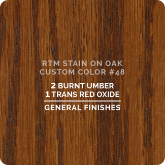 General Finishes RTM Wood Stain Custom Color Color - #48 (ON OAK)
