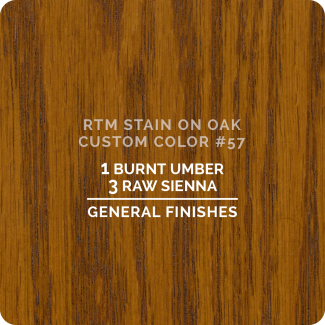 General Finishes RTM Wood Stain Custom Color Color - #57 (ON OAK)