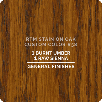 General Finishes RTM Wood Stain Custom Color Color - #58 (ON OAK)