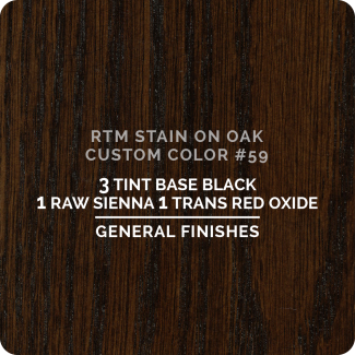 General Finishes RTM Wood Stain Custom Color Color - #59 (ON OAK)