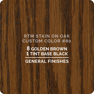 General Finishes RTM Wood Stain Custom Color Color - #80 (ON OAK)