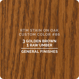 General Finishes RTM Wood Stain Custom Color Color - #86 (ON OAK)