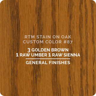 General Finishes RTM Wood Stain Custom Color Color - #87 (ON OAK)