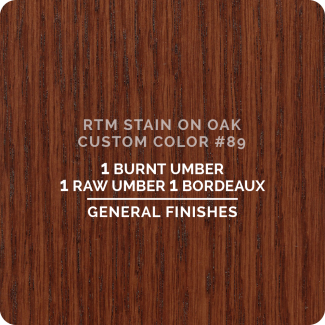 General Finishes RTM Wood Stain Custom Color Color - #89 (ON OAK)
