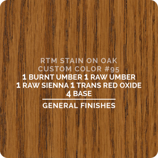 General Finishes RTM Wood Stain Custom Color Color - #95 (ON OAK)