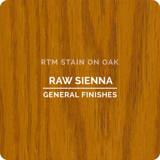 General Finishes RTM Wood Stain Stock Color - Raw Sienna (ON OAK)