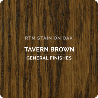 General Finishes RTM Wood Stain Stock Color - Tavern Brown (ON OAK)