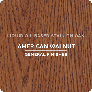 General Finishes Oil Based Liquid Wood Stain - American Walnut (ON OAK)