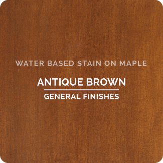 General Finishes Water Based Wood Stain - Antique Brown (ON MAPLE)
