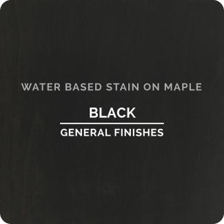 General Finishes Water Based Wood Stain - Black (ON MAPLE)
