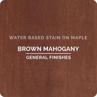 General Finishes Water Based Wood Stain - Brown Mahogany (ON MAPLE)