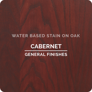 General Finishes Water Based Wood Stain - Cabernet (ON OAK)