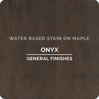 General Finishes Water Based Wood Stain - Onyx (ON MAPLE)
