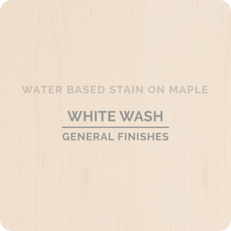 General Finishes Water Based Wood Stain - Whitewash (ON MAPLE)