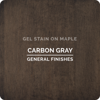 General Finishes Oil Based Gel Stain - Carbon Gray (ON MAPLE)