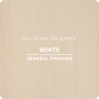General Finishes Oil Based Gel Stain - White (ON MAPLE)