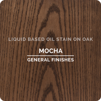 General Finishes Oil Based Liquid Wood Stain - Mocha (ON OAK)