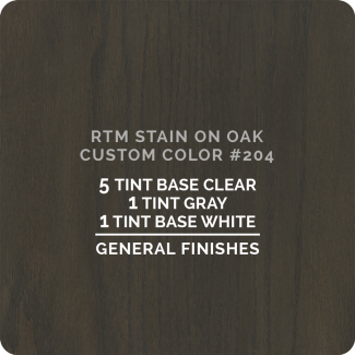 General Finishes RTM Wood Stain Color Custom Color - #204 (ON OAK)
