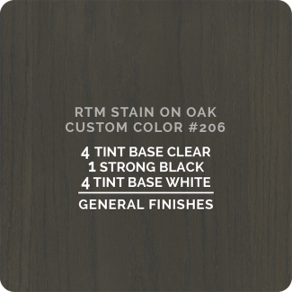 General Finishes RTM Wood Stain Color Custom Color - #206 (ON OAK)