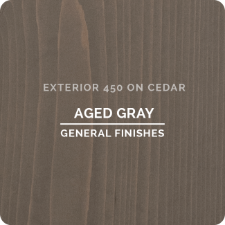 General Finishes Exterior 450 Water Based Wood Stain - Aged Gray (ON CEDAR)