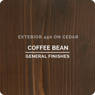 General Finishes Exterior 450 Water Based Wood Stain - Coffee Bean (ON CEDAR)