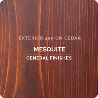 General Finishes Exterior 450 Water Based Wood Stain - Mesquite (ON CEDAR)