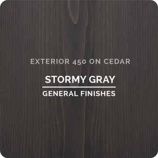 General Finishes Exterior 450 Water Based Wood Stain - Stormy Gray (ON CEDAR)