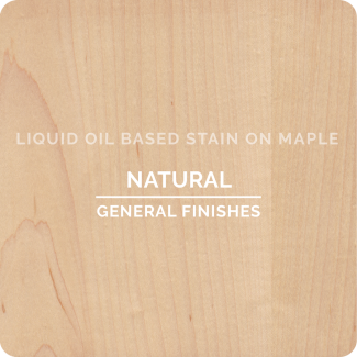 General Finishes Oil Based Liquid Wood Stain - Natural (ON MAPLE)