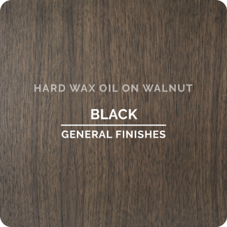 Hard Wax Oil Black on Walnut | General Finishes