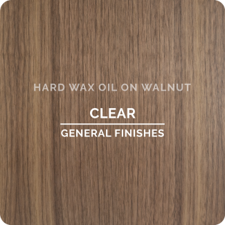 Hard Wax Oil Clear on Walnut | General Finishes