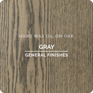 Hard Wax Oil Gray on Oak | General Finishes