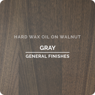 Hard Wax Oil Gray on Walnut | General Finishes