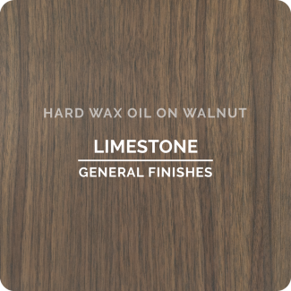 Hard Wax Oil Limestone on Walnut | General Finishes