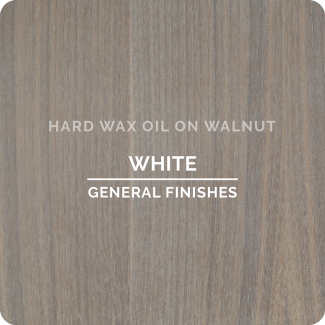 Hard Wax Oil White on Walnut | General Finishes