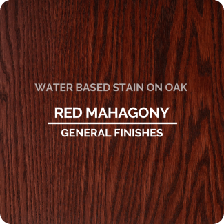 General Finishes Water Based Wood Stain - Red Mahogany (ON OAK)