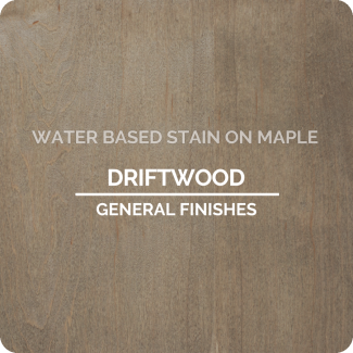 General Finishes Water Based Wood Stain - Driftwood (ON MAPLE)