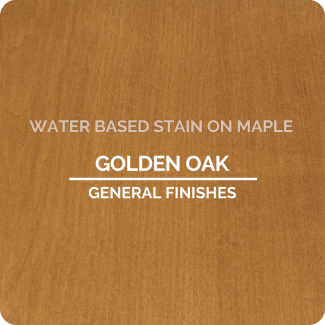 General Finishes Water Based Wood Stain - Golden Oak (ON MAPLE)