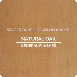 General Finishes Water Based Wood Stain - Natural Oak (ON MAPLE)