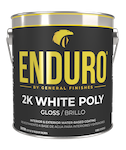 Water Based Pigmented Topcoat Enduro 2k White Poly Gloss