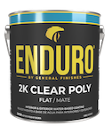 Water Based Topcoat Enduro 2k Clear Poly Flat