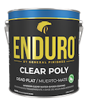 Water Based Topcoat Enduro Clear Poly Dead Flat
