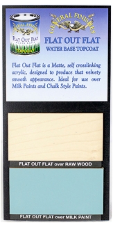 Flat Out Flat Water Based Topcoat Sheen Board