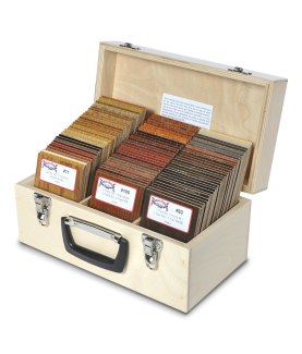 Enduro Ready-To-Match (RTM) Stain System Color Chip Box w/ Lid - Oak