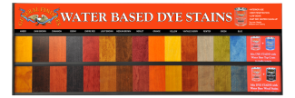 Water Based Dye Stain Color Board